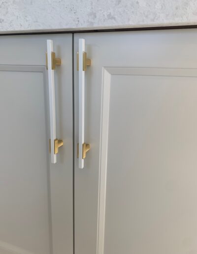 Detail view of door pulls