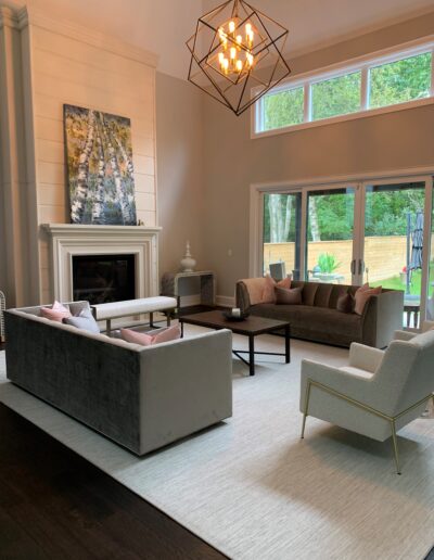 Elegant Family Room designed by AVA Interior Design