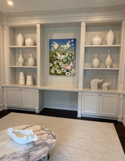 custom built in shelving