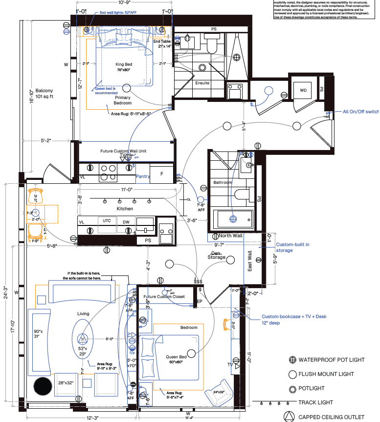 Designer floor plan