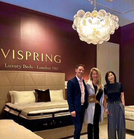 Nick, Ania and Sarah viewing the Elte Mattresses